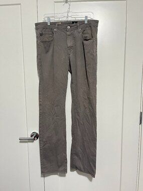 AG Adriano Goldschmied Size 34 Grey The Protégé Straight Leg Jeans
